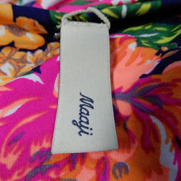 Maaji Peony Applause High Rise Leg Lace up BIKINI BOTTOM Sz M Cheeky Floral NEW - Picture 8 of 8